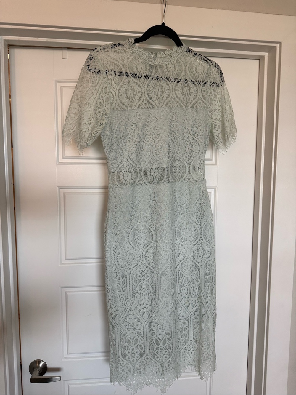 Lulu's Mint Lace Midi Dress